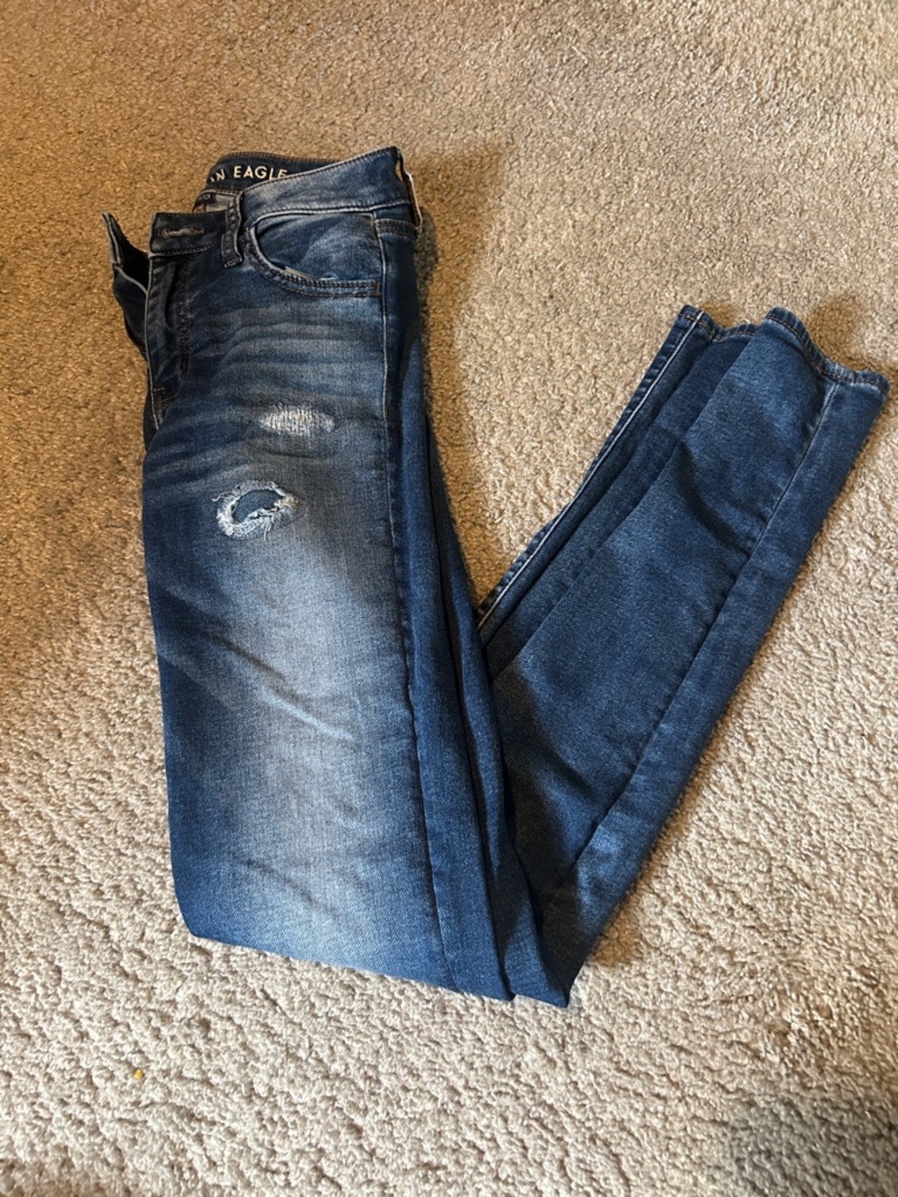 American Eagle Outfitters Dark Blue Skinny Jeans